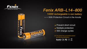Fenix 14500 - 800mAh - Acumulator - ARB-L 14-800